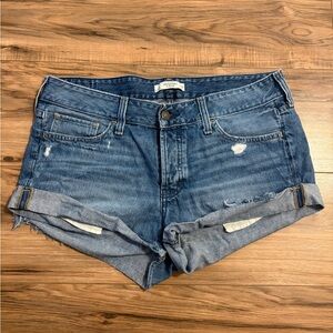 Vintage Abercrombie & Fitch Distressed Blue Jean Shorts